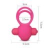 Anillo Vibrador Doble Power Clit Duo Rosa
