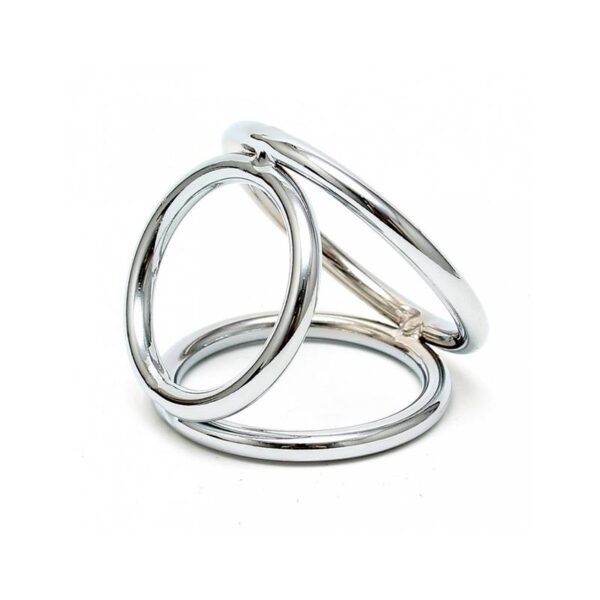 35359 Anillos en Triángulo Metálico para Pene y Testículos