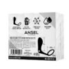 Ansel Plug Anal con Vibración y Anillo USB Silicona