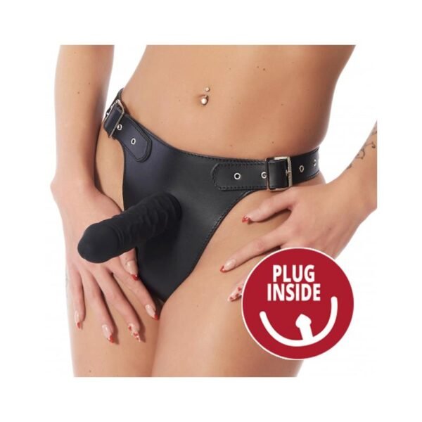 14810 Arnés Ajustable con Dildo interior y exterior.
