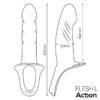 Arnés Strap-on con Dildo Hueco Silicona Premium Talla L