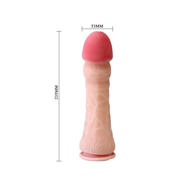 36001 Baile Dildo con Ventosa Color Natural 23.5 cm