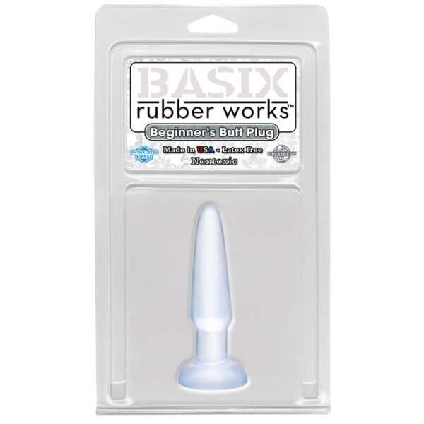 Basix Rubber Works Butt Plug Principiantes - Color Claro