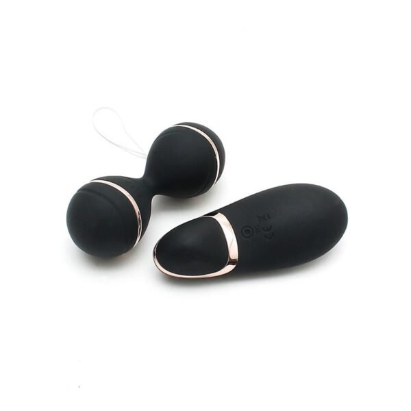 37454 Bolas Kegel con Control Remoto y Estimulador Ibiza Negro