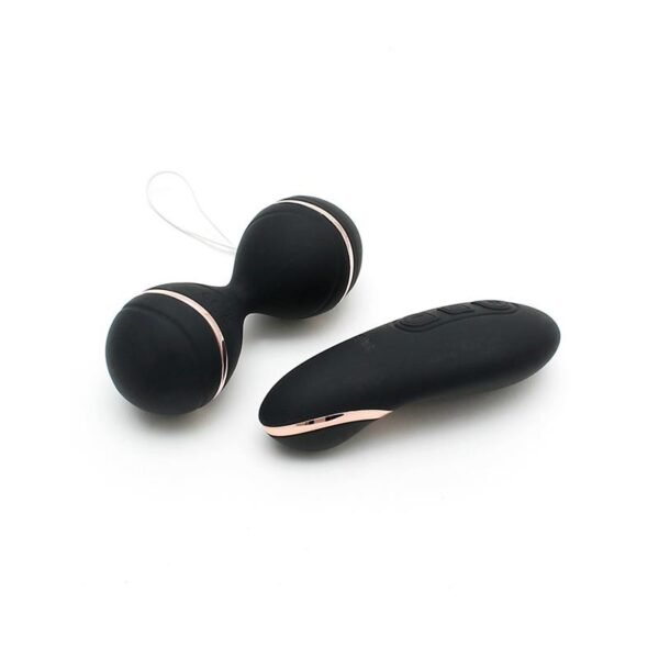 37454 Bolas Kegel con Control Remoto y Estimulador Ibiza Negro