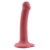 Bouncy Dildo Silicona Líquida Hiper Flexible 7 - 18 cm Talla M Burgundy