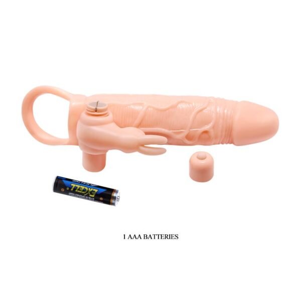 12855 Brave Man Funda para el Pene con Vibración + 5cm