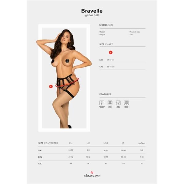 Bravelle Liguero con Tanga 2 en 1