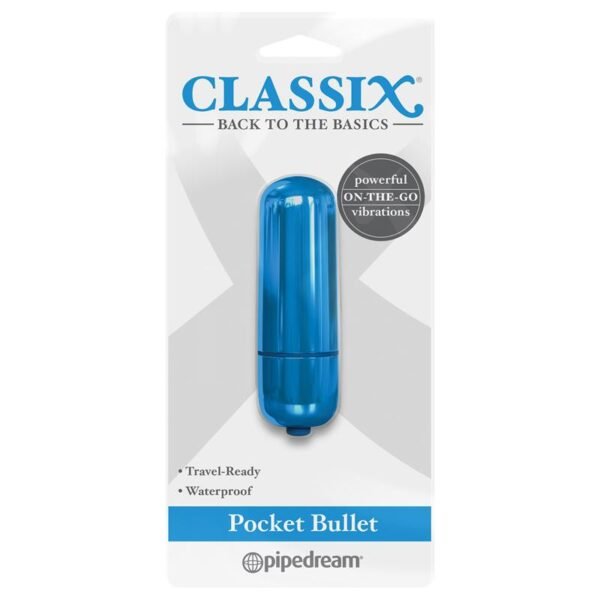 Classix Bala Vibradora de Bolsillo Azul