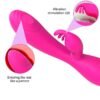 Conejito Vibrador Magic Stick con Pulsación Fucsia