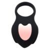 Darkblack Anillo Vibrador con Led Control Remoto USB Silicona