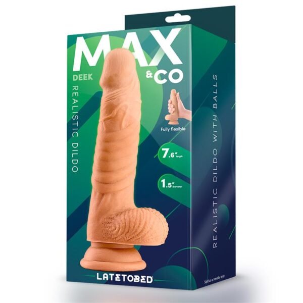 15017 Deek Dildo Realista con Testiculos 7.6 Natural