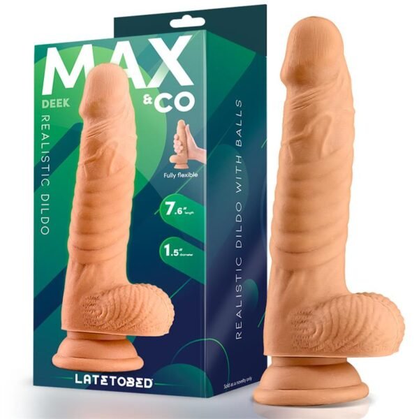 15017 Deek Dildo Realista con Testiculos 7.6 Natural