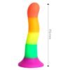 36605 Dildo Color Arcoiris 18 cm