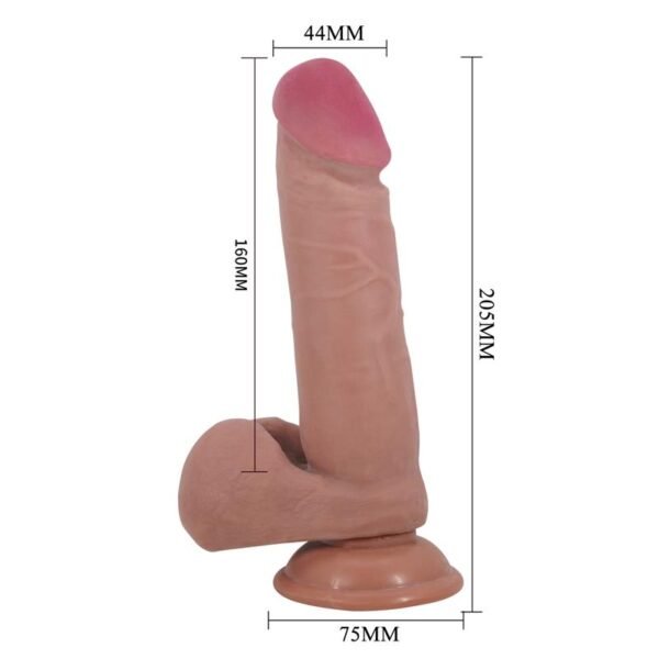 Dildo con Piel Deslizante 20.5 cm