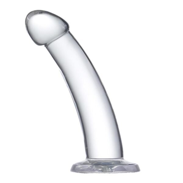 Dildo Curvado Material Cristalino 18 cm