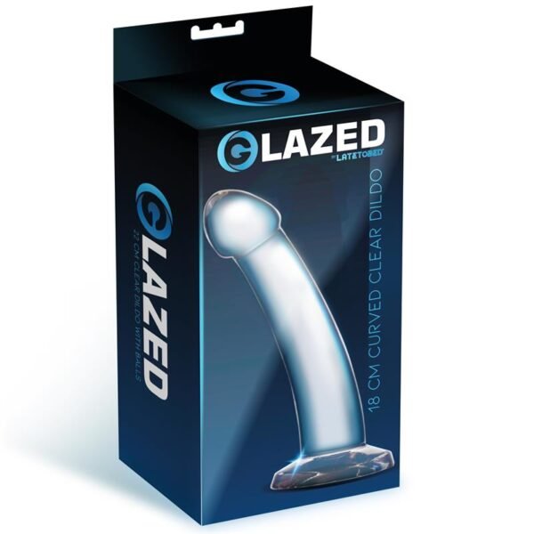 Dildo Curvado Material Cristalino 18 cm
