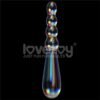 37307 Dildo de Cristal que Brilla en la Oscuridad Twilight Gleam Rising Ripples