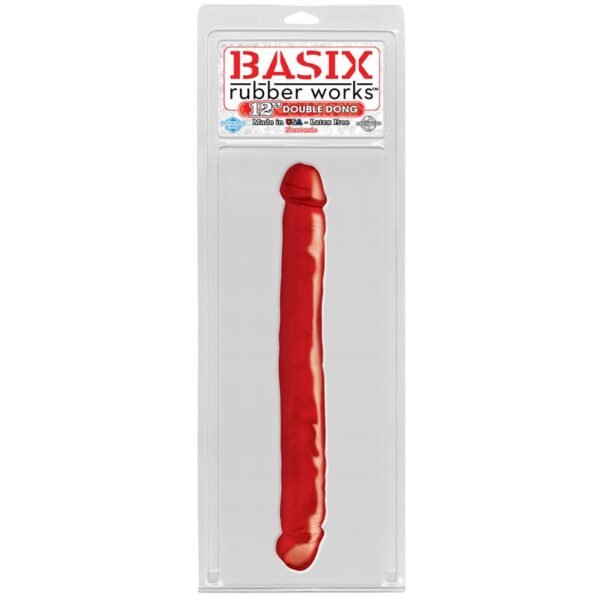 Dildo Doble Color Rojo 33,7 cm