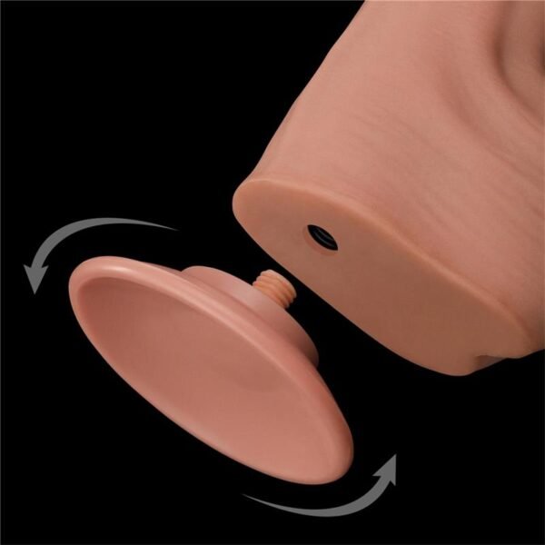 14518 Dildo Dual Layer Piel Retractil 11.5