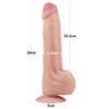 14518 Dildo Dual Layer Piel Retractil 11.5
