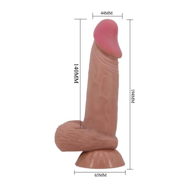 Dildo Realista con Piel Deslizante 19.4 cm