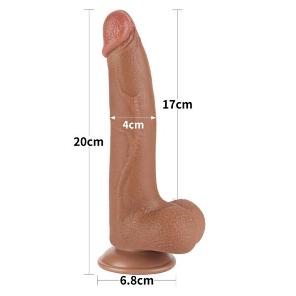 37281 Dildo Sliding Skin 8.5 Marrón