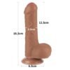 Dildo Sliding Sking 7 Marrón
