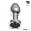 Dimpor Plug Anal Cromado con Vibración USB Magnético Talla M