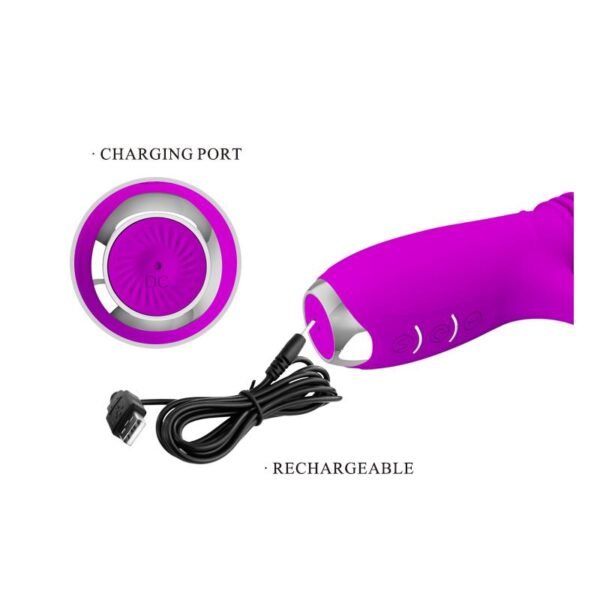 Dorothy Vibrador con Función Up and Down USB Púrpura