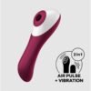 5226 Dual Crush Vibrador y Succionador USB Rojo