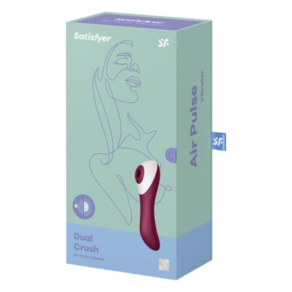 5226 Dual Crush Vibrador y Succionador USB Rojo