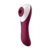 5226 Dual Crush Vibrador y Succionador USB Rojo
