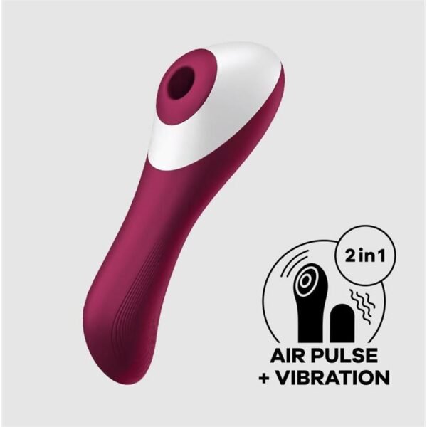 5226 Dual Crush Vibrador y Succionador USB Rojo