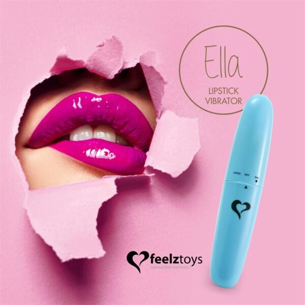 14112 Ella Lipstick Vibrador Light Blue