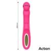 Enles Vibrador con Beating Ball, Thrusting y Función de Calor