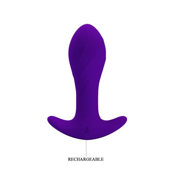 Estimulador Anal con Vibración Púrpura