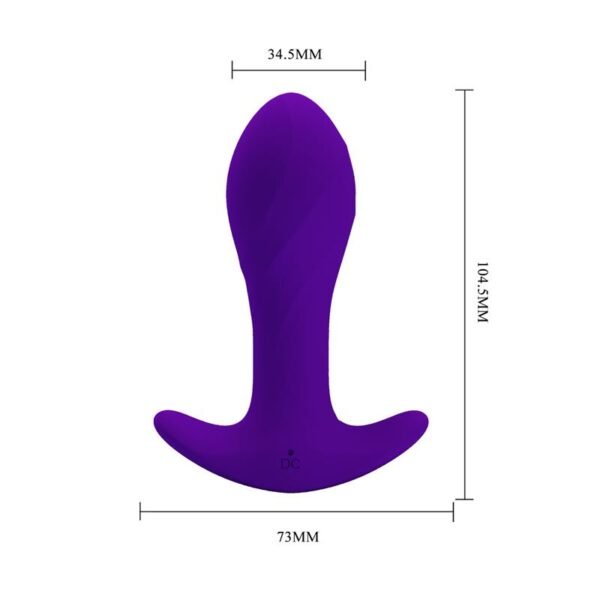 Estimulador Anal con Vibración Púrpura