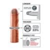 Fantasy X-tensions Perfect 2,54 cm Extensión de Pene - Color Natural
