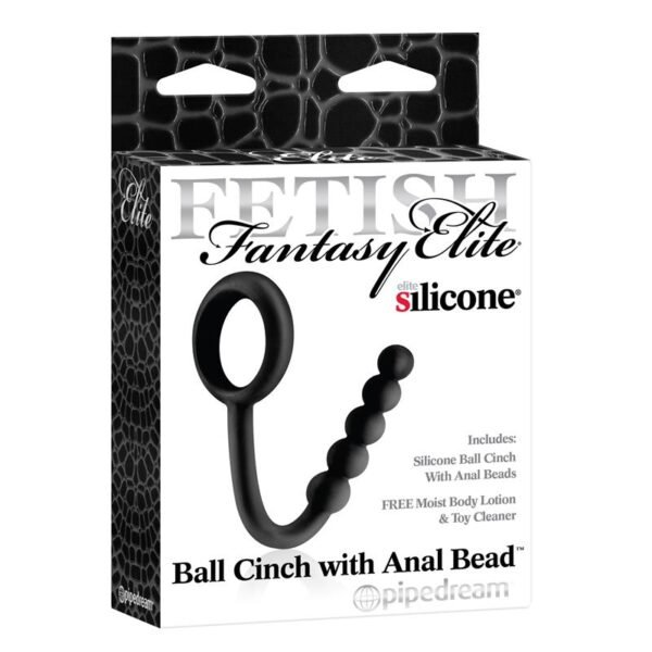 Fetish Fantasy Elite Perlas Anales con Anillo Testicular Negro