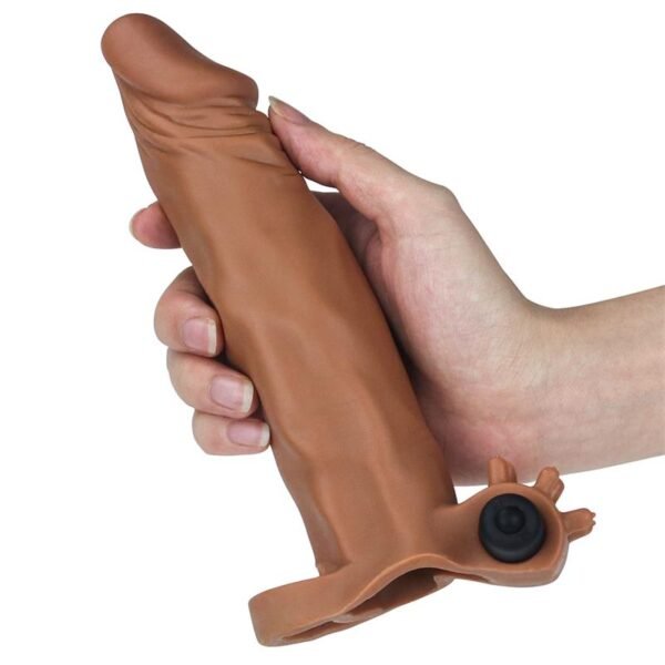 12912 Funda para el Pene con vibración Add 2 Pleasure X-Tender Marrón