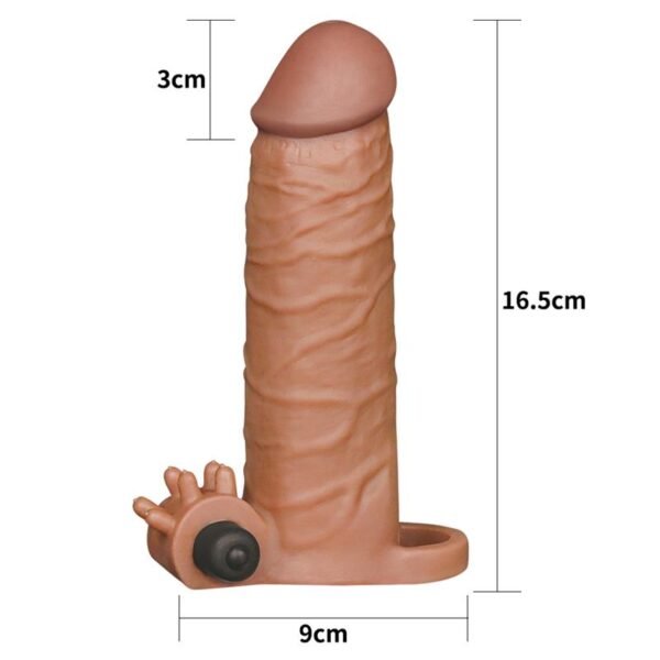 13014 Funda para el Pene con Vibración Add 2 Pleasure X Tender Marrón