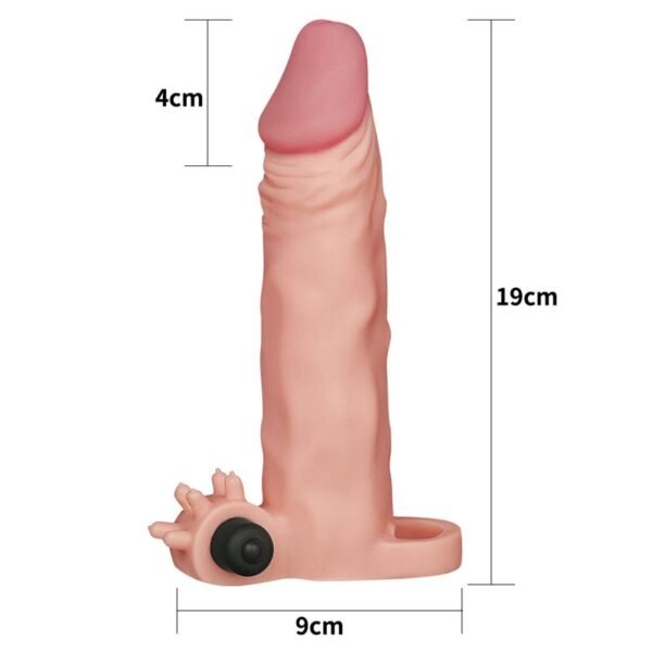 12913 Funda para el Pene con Vibración Add 2 Pleasure X-Tender Natural