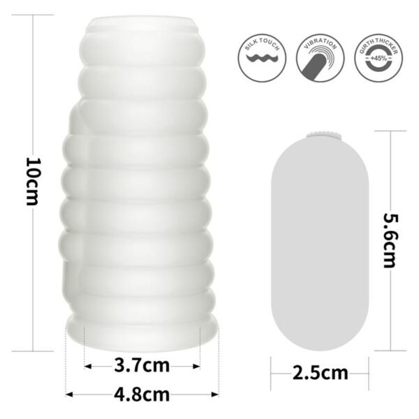 12189 Funda para el Pene con Vibración Wave Knights