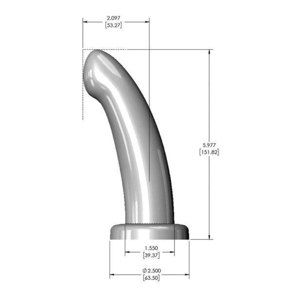 34531 Herspot Dildo Golden Rose Talla Mediana