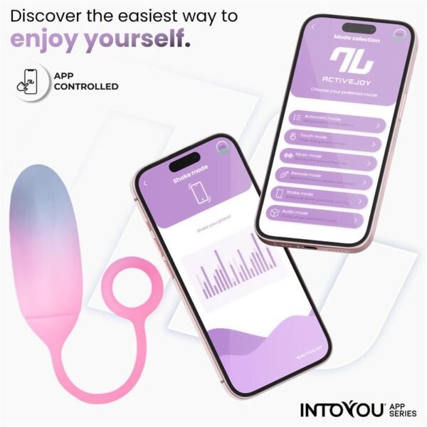 12620 Huevo con APP Silicona Doble Capa Azul/Rosa