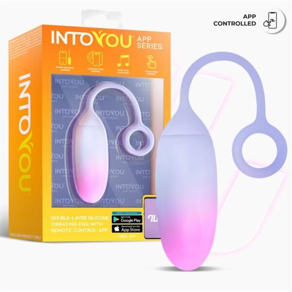 Huevo con APP Silicona Doble Capa Rosa/Azul