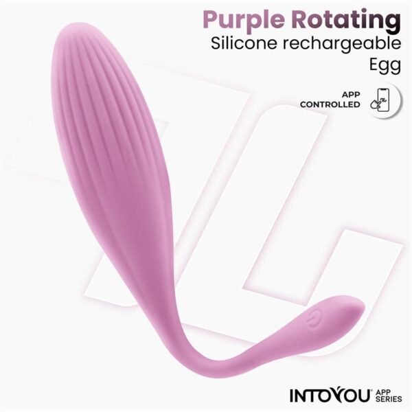 Huevo Vibrador con Bolas Internas con Rotación y APP USB