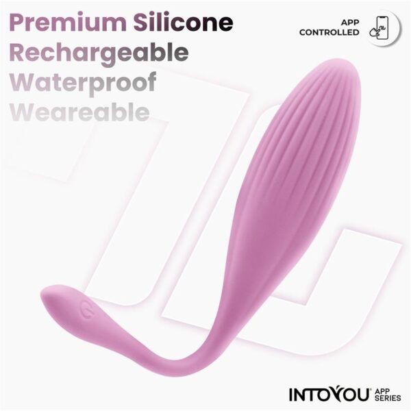 Huevo Vibrador con Bolas Internas con Rotación y APP USB