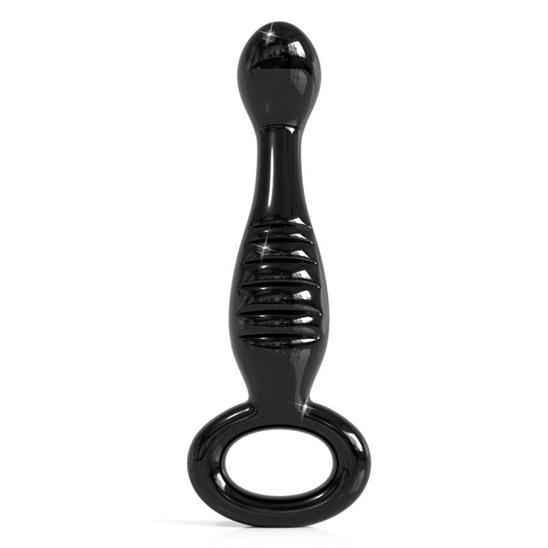 34607 Plug Anal Acero Inoxidable Negro